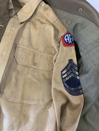 WW2 82nd Airborne Officers Uniform,  shirt & pants from Estate 5