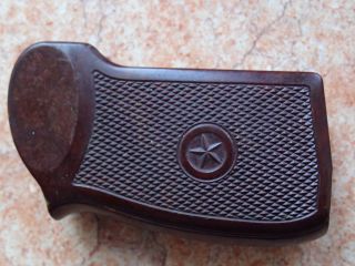 Russian Ussr Makarov Pistol Grip Very Old Type1 Star Brown