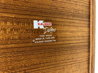 Kalmar Designs Teak Wood 30 CD Holder Lever Case Rack Mid Century Modern 6