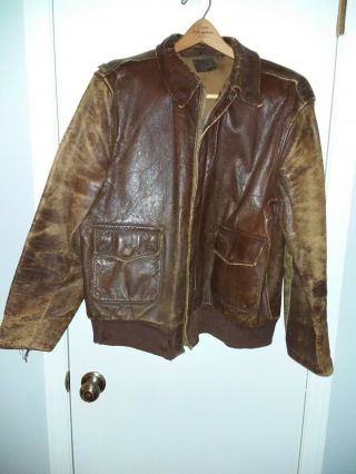 Ww2 Type A - 2 Army Air Force Leather Bombers Jacket 1942 Rare