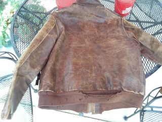 WW2 TYPE A - 2 ARMY AIR FORCE LEATHER BOMBERS JACKET 1942 RARE 7