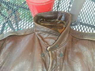 WW2 TYPE A - 2 ARMY AIR FORCE LEATHER BOMBERS JACKET 1942 RARE 9