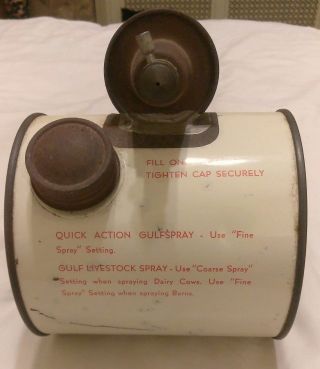 Vintage 1970 ' s GULF Co.  2 - way Insecticide Pump Sprayer 2