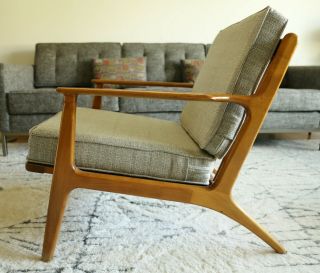 Vintage Danish Modern Lounge Chair,  Mid Century Armchair,  Kofod Larsen 2