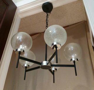 Mid Century Modern Chandelier Light Mcm Sputnik Eames Era Vintage Ceiling Lamp