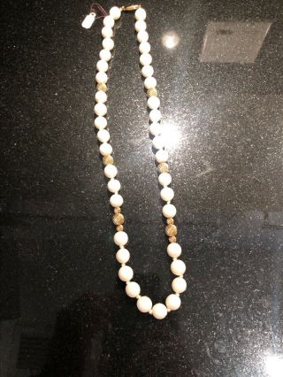 Vintage Bone Bead Necklace