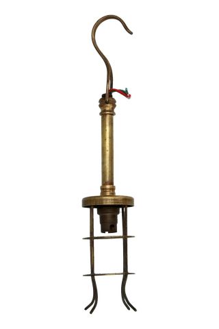 An Early 20th Century Brass Inspection Lamp Small Industrial B