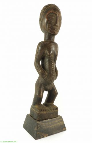Tabwa Female Figure Congo Miniature African Art Was $99.  00