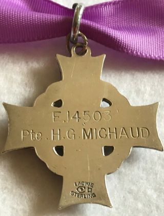 WWII Casualty Group to E 14503 PTE.  H.  G.  Michaud,  R.  C.  A.  S.  C. 2