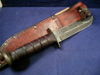 Authentic WWII US Blade Marked KA - BAR Fighting / Utility Knife 3
