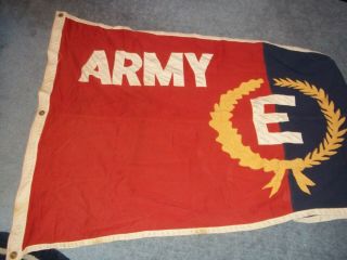 World War Two Army Navy " E " Flag