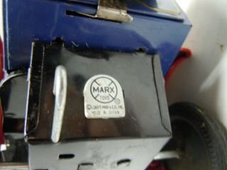 Vintage Japan Marx Tin Battery Op.  1960 ' s Nutty Mads Car w/BOX.  A, .  RUNS.  NO RES 7