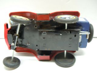 Vintage Japan Marx Tin Battery Op.  1960 ' s Nutty Mads Car w/BOX.  A, .  RUNS.  NO RES 8