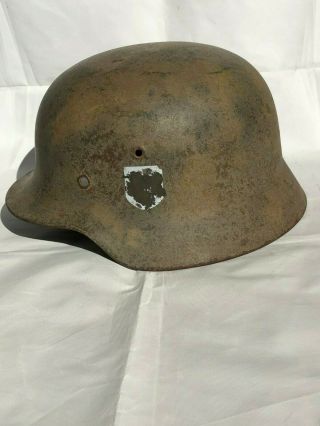 WW2 German Camouflage Helmet WWII Camo Helm WW 3