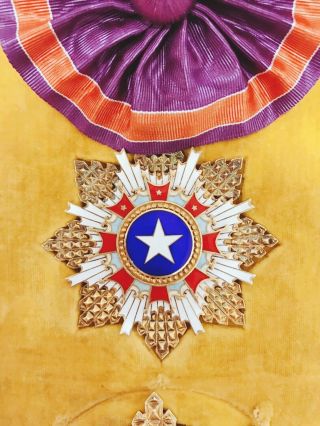 Order of the Brilliant Star 1st Class Grand Cross with case Rare China 4
