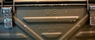 Vintage 1979 U.  S.  Military Army Food Cooler Container,  3 Metal Food Canisters 3