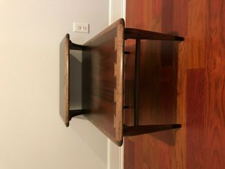 Lane Acclaim Mid Century 60 ' s Dovetail Side Table w/ Tiered Top,  Excel Cond. 3