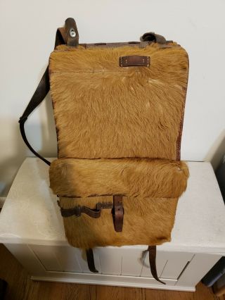 Vintage Wwii Swiss Army Ponyhide Rucksack