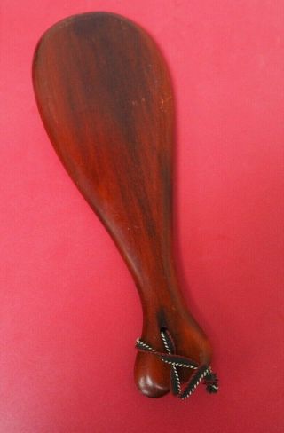 GOOD VINTAGE OCEANIC POLYNESIAN ZEALAND MAORI CARVED WOODEN WAR CLUB 2 NR 3