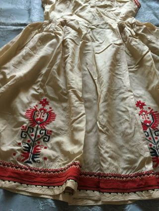 Vintage Hand - Embroidered Silk Dress