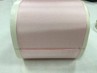 Large Vintage Taffeta Rayon pink Ribbon Whole Roll/ ruban ancien rayonne/18yds 4