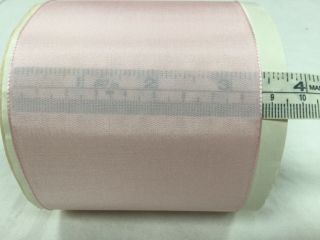 Large Vintage Taffeta Rayon pink Ribbon Whole Roll/ ruban ancien rayonne/18yds 7