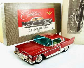 1957 Red Cadillac Eldorado 15” Japanese Tin Car W/original Box By Marusan Nr