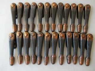 24 Vintage Carpet Stair Clips Rods 862419