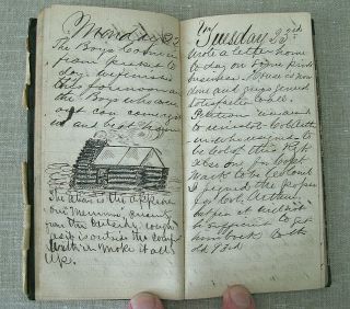 Civil War Archive of George S.  Walker / diaries,  discharges,  photos,  knife,  etc. 6
