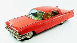 1961 Cadillac Fleetwood 17” (43.  2 cm) Japanese Tin Car by SSS w/Original Box NR 2