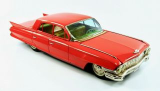 1961 Cadillac Fleetwood 17” (43.  2 cm) Japanese Tin Car by SSS w/Original Box NR 3