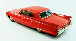 1961 Cadillac Fleetwood 17” (43.  2 cm) Japanese Tin Car by SSS w/Original Box NR 5