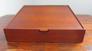 Mid Century Jewelry Box,  Ejnar Larsen & Aksel Bender Madsen For Willy Beck Mcm