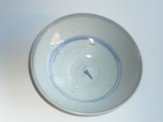 SHALLOW CHINESE MING DYNASTY BOWL ANGRY FISH DESIGN 4