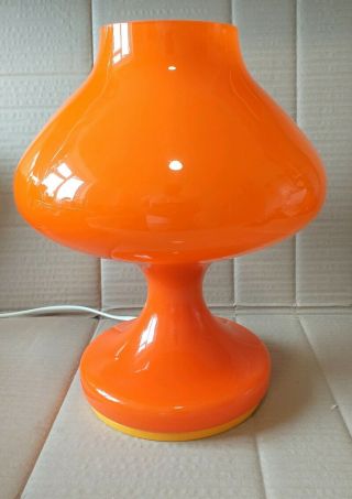 Retro Table Lamp Bohemian Glass Mid Century Modern Space Age