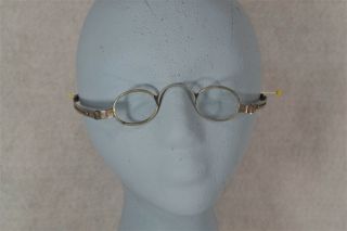 Antique Eyeglasses Ben Franklin Style 19th C Civil War Era Metal