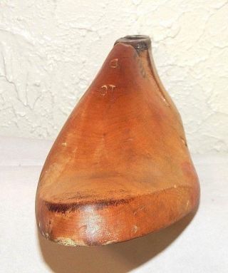 Vintage Wooden Shoe Last Form Mold Size 10D Endicott Johnson Shoe Company 2