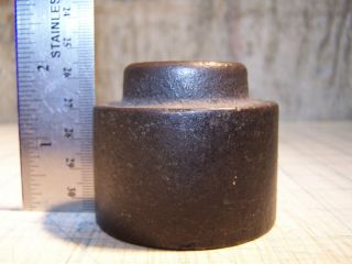 Antique Vintage Iron Balance Scale Weight 1lb 12.  8oz - 2 