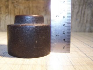 Antique Vintage Iron Balance Scale Weight 1lb 12.  8oz - 2 