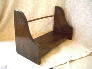 Antique Oak Wooden Table,  Desk Book Trough Shelf.  Standing