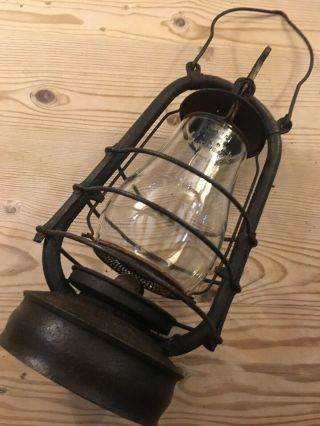 1910 Vintage Fitzal N.  Y.  U.  S.  A.  American Paraffin Oil Hurricane Lamp 8850
