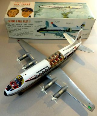 Tomiyama Vickers Viscount Scandinavian Airlines Japan 1950s Boxed
