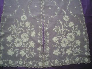 Lovely Antique/Vintage Tambour Lace Stole/Wrap 90 