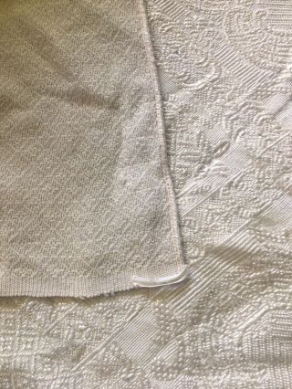 Vintage Gold Silk? Damask Bed Cover Bed Spread Coverlet Woven ITALY 7