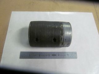 Vintage Aluminum Flat Belt Pulley,  2 - 1/2 " Round,  3 - 3/4 " Wide,  1 " Bore.