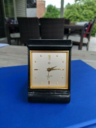 Vintage Mark Cross Luxor Clock 8 Day Swiss Made