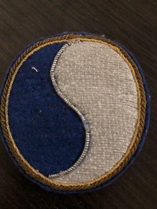 Post Wwii 29th Infantry Div Bullion Us Patch German Made Theater Made