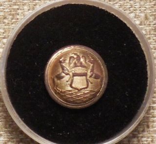 Dug Civil War Michigan State Seal Cuff Button W/.  G & B.  / Extra B/m