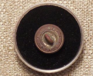 dug Civil War Michigan state seal cuff button w/.  G & B.  / Extra b/m 2