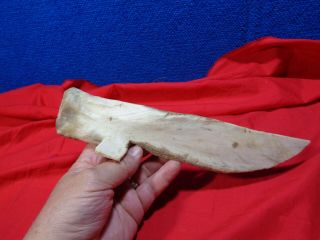 Vintage Native American Tool Carved Buffalo Bone Scrape 2
